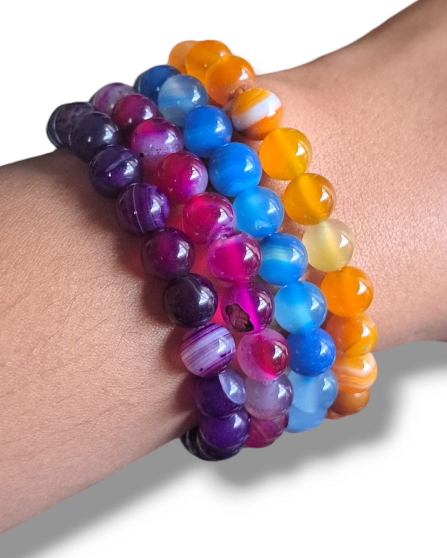 Dyed Agate Bracelet