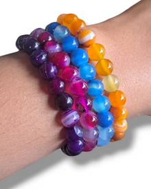 Dyed Agate Bracelet